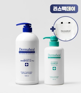 [GIFT] 헤어 컨디셔닝 샴푸 겔 1000ml + 리프레시 샴푸 500ml
