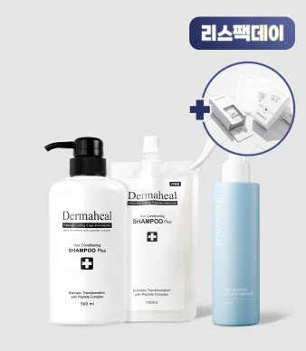 [리스팩] 헤어 컨디셔닝 샴푸 500ml + 150ml + 딥씨워터 노워시트리트먼트 200ml + 스페셜키트