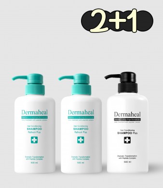[2+1] 헤어 컨디셔닝 샴푸 리프레시 500ml (2) + 오리지날(1)