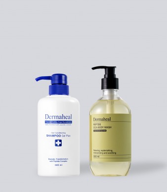 [GIFT] 헤어 컨디셔닝 샴푸 겔 500ml + 펩타이드 시카 바디워시 500ml