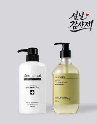 [GIFT] 헤어 컨디셔닝 샴푸 500ml + 펩타이드 시카 바디워시 500ml