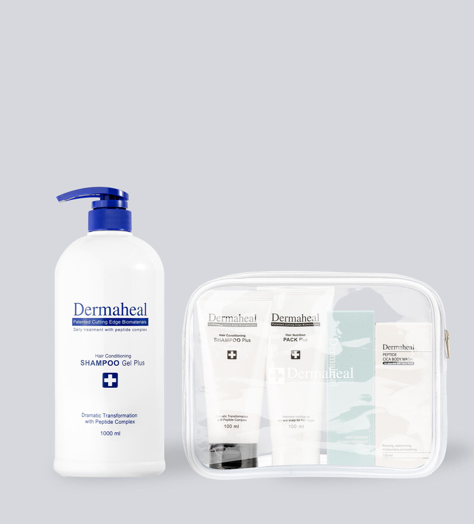 [GIFT] 헤어 컨디셔닝 샴푸 겔 1000ml + 트래블키트