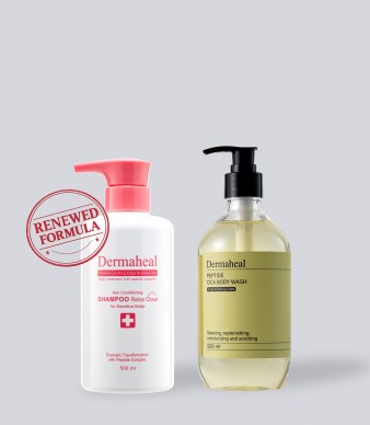 [리뉴얼] 헤어 컨디셔닝 샴푸 릴렉스 클라우드 500ml + 펩타이드 시카 바디워시 500ml