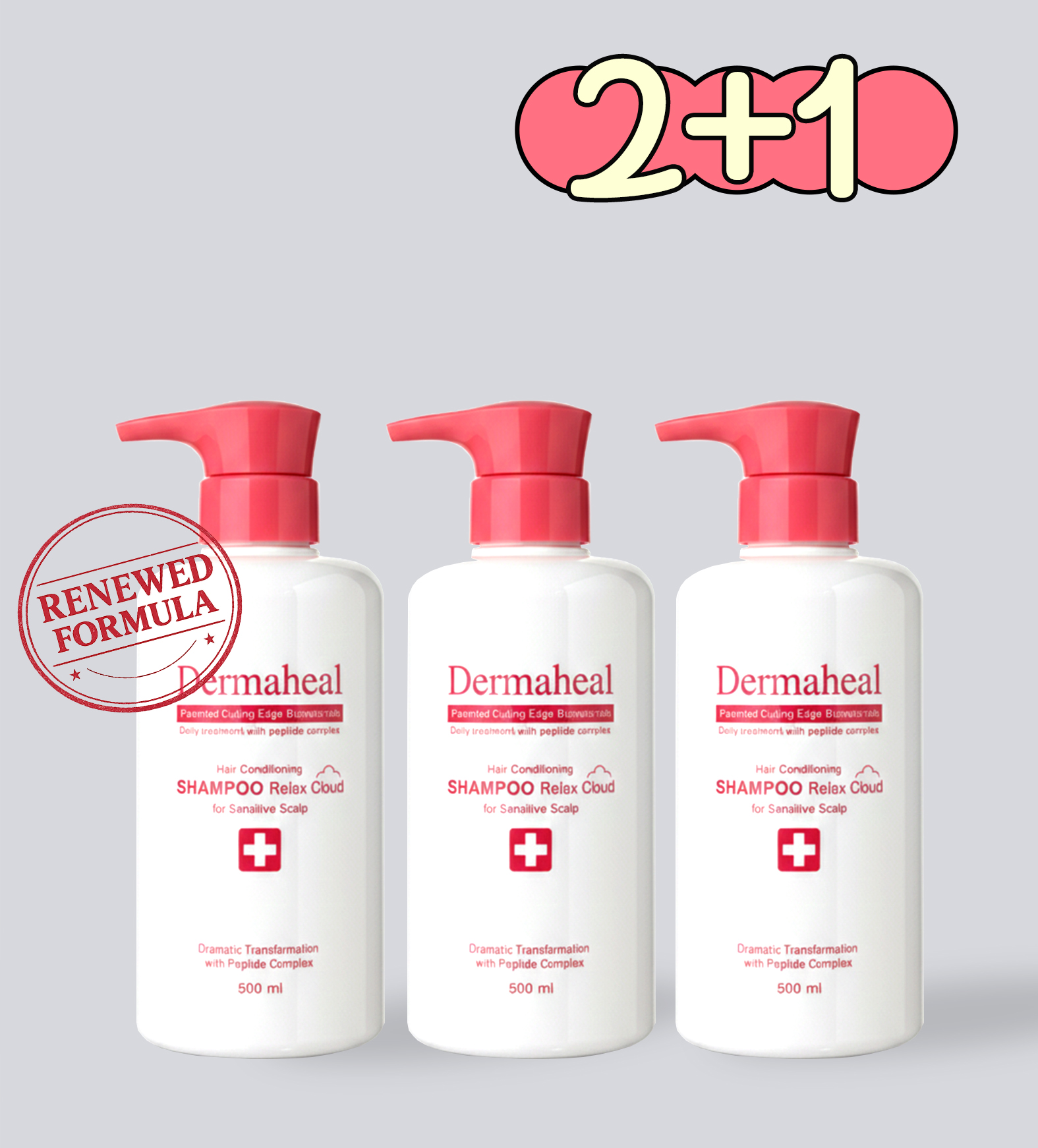 [2+1] 리뉴얼 헤어 컨디셔닝 샴푸 릴렉스 클라우드 500ml